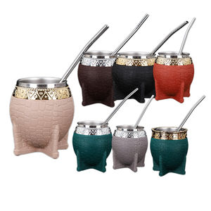 <span class=keywords><strong>Taza</strong></span> de Acero Inoxidable 304 para Mate Argentino, con Bombilla y Cepillo de Limpieza, Regalos Empresariales, Térmica - Product Image 4