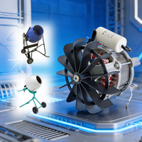 Moteur à induction AC monophasé industriel Jiangxin 230V 50HZ IE4, efficacité 0,65KW, haute puissance, en aluminium moulé, certifié CE