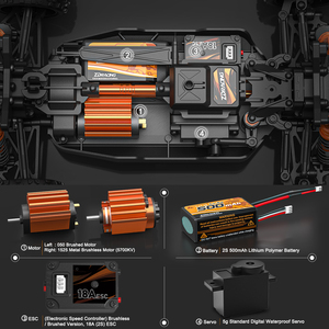 ZD Racing BX-24 1:24 4WD Buggy RC Todoterreno RTR 2.4GHz 4 Canales Coche de Alta Velocidad con Motor sin Escobillas, Amortiguador de Aceite y Metal 2026 NUEVO - Product Image 4