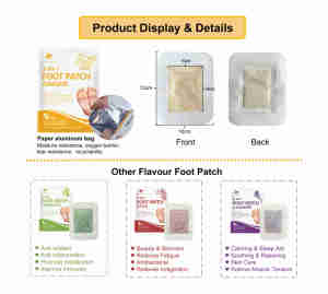 Cao cấp Hữu Cơ dính miếng đệm chân cho căng thẳng cứu trợ giấc ngủ giảm cân thảo mộc cai nghiện vá loại bỏ độc tố và đau miễn phí - Product Image 2