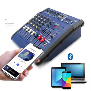Mezclador Profesional de 4 Canales con Bluetooth, USB, Tarjeta de Sonido de 350w para Grabación en Estudio y Presentaciones en Vivo - Product Image 2