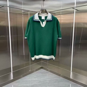 Camiseta de Manga Corta para Hombre, Estilo Casual, de Lujo, para Vacaciones, Oversize, 100% Algodón, Transpirable, Marca Casa Blanca - Product Image 4
