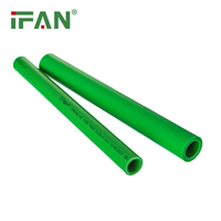 Tuyau PPR haute pression pour plomberie, fourni par l'usine IFAN, matériau vert OEM ODM, 20-75 mm, tuyau d'eau PPR