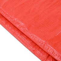 Bâche de tente grande taille en tissu 100 % vinyle polyester anti-UV rouge pour une utilisation durable