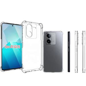 Pour Vivo <span class=keywords><strong>IQOO</strong></span> Z8x Z8 Z7 Neo 3 5G Coque en TPU silicone transparente intégrale antichoc - Product Image 1
