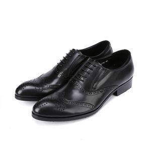 Fashionable Men's Business Formal <b>Shoes</b> Leather Cowhide Wedding <b>Shoes</b> Extra-Large Size <b>Height</b> <b>Increasing</b> Breathable & Waterproof - Product Image 4
