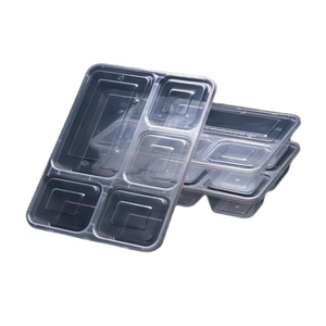 Bandeja Rectangular Desechable de Plástico para Microondas, Contenedores de Comida para Llevar, Tamaños Personalizables para Restaurante para <span class=keywords><strong>Almuerzos</strong></span> - Product Image 2