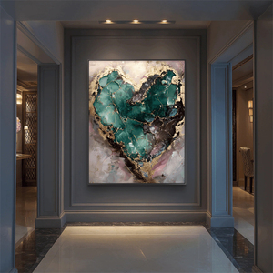 Dipinto a Olio <span class=keywords><strong>di</strong></span> Nove <span class=keywords><strong>Pesci</strong></span> Puro Dipinto a Mano su Tela con Cornice in Metallo, Arte Murale Minimalista Moderna per Soggiorno - Product Image 6