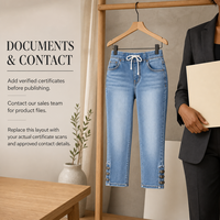 Jean slim respirant en denim délavé clair, taille haute élastique, à lacets, style décontracté pour femme européenne et américaine, collection automne