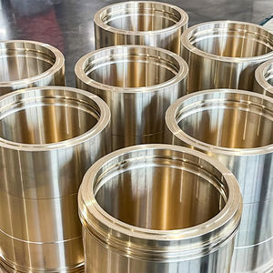 บูชแขนหน้าแปลนทองเหลืองหล่อทองแดงผสมโลหะ CNC กำลังรับน้ำหนักได้สูง - Product Image 2