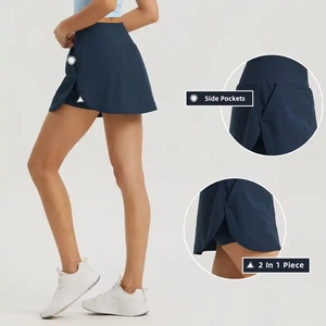 Jupe de Tennis avec poches intégrées, short taille haute pour femmes, jupes de Golf athlétiques pour la course, robe short décontractée <span class=keywords><strong>Super</strong></span> douce - Product Image 4