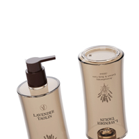 Bouteille PETG sur mesure Taolin Pack 350 ml avec impression monochrome pour shampoing, gel douche, soin de la peau, lotion, vernis à ongles, huile