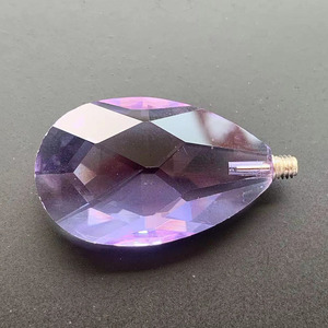 38 Mailles en cristal en forme de fleur et de goutte d'eau, trou droit, accessoires d'éclairage adhésifs, pendentif artisanal coloré pour mariage - Product Image 4