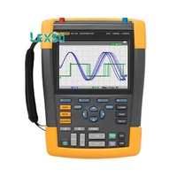 190-102/AM 100 MHz, 2 Kanallı, 1.25 GS/s Renkli ScopeMeter Taşınabilir Osiloskop, Dahili Dijital Multimetre ile lexso