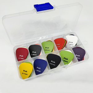 Logo personnalisé 50 pièces/boîte 0.58/0.71/0.81/0.96/1.20/1.50mm épaisseur ABS plectre médiateur <span class=keywords><strong>guitare</strong></span> médiators de l'usine chinoise - Product Image 4