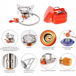 Réchaud à <span class=keywords><strong>gaz</strong></span> de <span class=keywords><strong>camping</strong></span> pliable HOMFUL, type séparé, anti-vent, anti-explosion, pour l'extérieur - Product Image 6