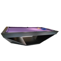 Table de billard de luxe 7ft 8ft pour intérieur, table de snooker moderne avec pieds en bois massif pour club, bar, salle de jeux à domicile