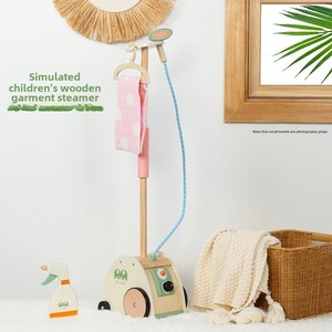 Machine à repasser en bois pour vêtements maison <span class=keywords><strong>de</strong></span> jeu jouets <span class=keywords><strong>de</strong></span> rôle artificiels pour nourrissons jeunes enfants petit ménage ménage - Product Image 5