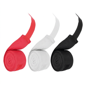Bandages de boxe mexicains personnalisés sans azo, semi-élastiques, respirants, avec fermeture auto-agrippante, en cuir, marque RECENT, MMA Minimum - Product Image 1