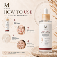 Ampoule Éclat au Riz 80ml – Sérum Exfoliant Doux à l'Eau de Son de Riz, Niacinamide, AHA, BHA, Acide Hyaluronique pour Soin des Pores et de la Texture, Effet Éclat