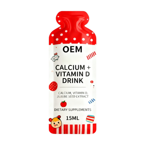 Integratore Liquido di Calcio + Vitamina <span class=keywords><strong>D</strong></span> per Bambini, Produzione OEM/ODM con Etichetta Privata, Certificato <span class=keywords><strong>GMP</strong></span> - Product Image 1
