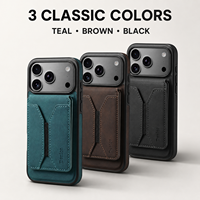 Étui de téléphone magnétique en similicuir PU personnalisé OEM/ODM Denior avec sensation de peau et chargement sans fil pour Apple 17/16/15/14/13 Series