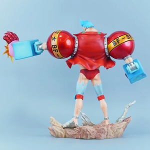 Figuras de acción de anime de PVC con cabezas intercambiables de Luffy y <span class=keywords><strong>Franky</strong></span>, postura clásica, juguetes de dibujos animados. - Product Image 3