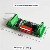 Décodeur led dmx 512 de haute qualité Contrôleur DMX 3CH ou 4CH
