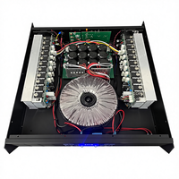 Amplificateur de puissance numérique audio professionnel 2 canaux AW CA 2u avec boîtier métallique pour enceintes de scène, karaoké et DJ Line Array