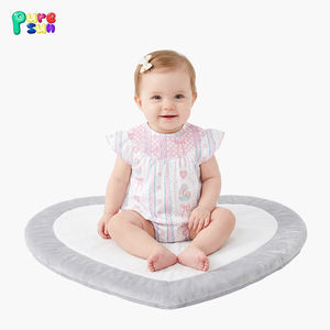 ピュアサン ソフトファブリック ガールズボディスーツ オーガニックコットン フラッタースリーブ インファント服 プリントカスタム ベビーロンパース - Product Image 1