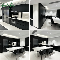 Meubles de cuisine et de salon sur mesure SLS, modernes, écologiques, durables et résistants à l'eau, en bois, avec tiroirs