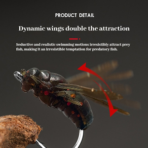 เบ็ดตกปลาขนาดเล็กแบบมีใบพัดดัดแปลงใบมีดหมุนแบบอ่อนเหมาะสำหรับปลาแมนดารินปลาจีน - Product Image 6