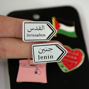 Adesivo per Telefono con Espressione Culturale Elegante, Unico con Bandiera Palestinese e Insegna della Città per Cover del Telefono - Product Image 5