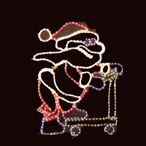 Luz Led con motivo navideño de Papá Noel trineo de acrílico para exteriores - Product Image 2
