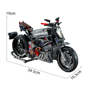 Panlos 672002 Du Kadi <span class=keywords><strong>Demon</strong></span> King Moto de Course Modèle de Jouet en Blocs de Construction à Petites Particules - Product Image 4