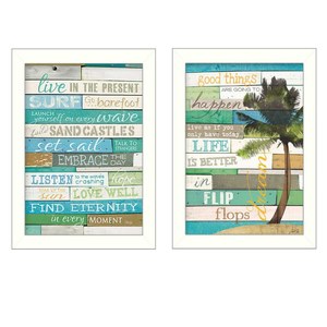 Set di due bianco incorniciato dal vivo nelle attuali stampe marine HMS Wall Art - Product Image 2