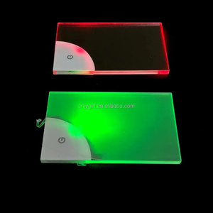 LED Flashing Business Card Custom Acrylic Cutting Flashing <strong>Invitations</strong> Led Business Card Printing Led Name Business Card - Product Image 5