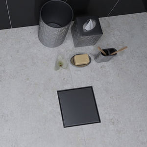 <span class=keywords><strong>Siphon</strong></span> de sol carré anti-odeur en acier inoxydable 316/304 de haute qualité pour salle de bain, insert de carrelage, drain de <span class=keywords><strong>douche</strong></span> 360° °   <span class=keywords><strong>Siphon</strong></span> rotatif - Product Image 1