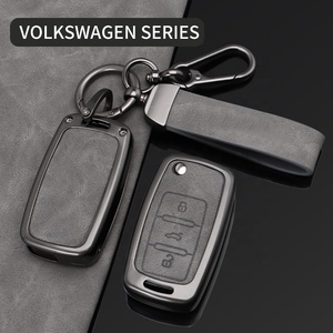Custodia portachiavi in pelle di lusso personalizzabile in metallo chiavi auto in lega di zinco con Logo auto in forma modello portachiavi - Product Image 2