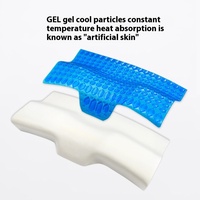 Usine directe personnalisé cou oreiller papillon Gel mousse à mémoire pour le refroidissement de la colonne cervicale mémoire oreiller en gros