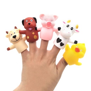 Trẻ Em Đồ Chơi Con Rối Ngón Tay 3 + Nhựa Giáo Dục Mini Trang Trại Động Vật Cho Trẻ Em <span class=keywords><strong>PVC</strong></span> Trẻ Em Ngón Tay Con Rối Búp Bê Đồ Chơi - Product Image 2