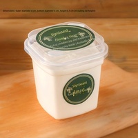 Gobelet en plastique PU à rebond lent, style japonais, en forme de pudding moelleux, avec couvercle caramel, pour gelée, mousse, yaourt, modèle de simulation en gros