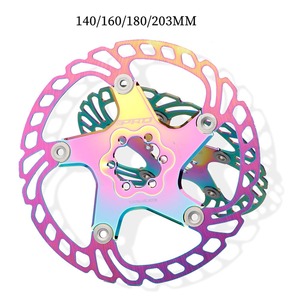 <span class=keywords><strong>Disco</strong></span> de freno para bicicleta de montaña, Rotor de freno de <span class=keywords><strong>disco</strong></span> de enfriamiento rápido de 140/160/180/203mm, CNC, colorido - Product Image 6