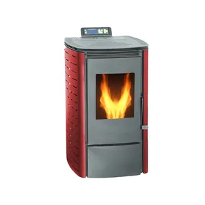 6KW portable pellet fireplace, gold supplier wood pellet stove China estufas a pellet