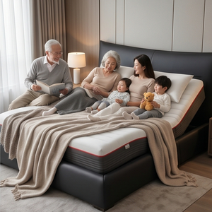 Matelas électrique intelligent personnalisé OEM, zéro gravité, anti-ronflement, surveillance de la santé, moteur silencieux pour chambre et soins à domicile - Product Image 1