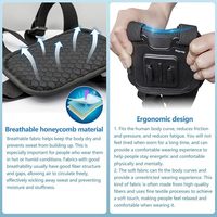 Support de poitrine Suptig pour caméra d'action, cadre squelette, sangle réglable, matériau PVC respirant, compatible Hero 3-12, moule exclusif