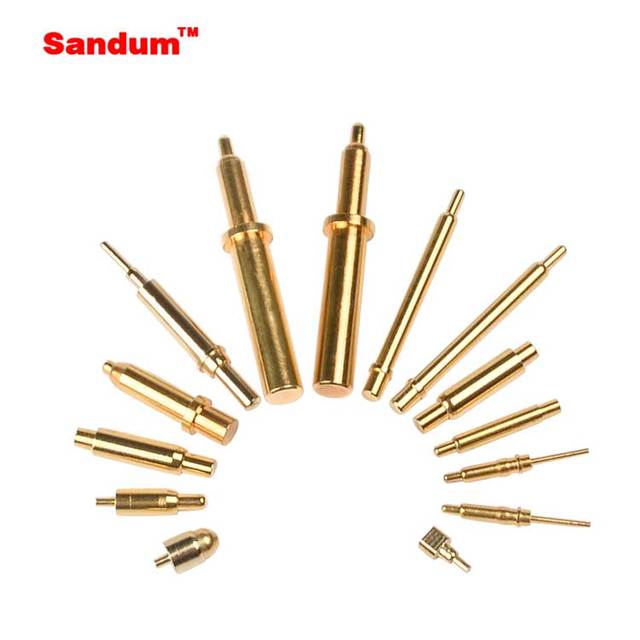 CNC Machined Stainless Steel Gold Plated Contact Pin Spring Pogo Pins and Single Contact Pad for PCB Use