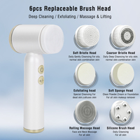 Vente en gros de nouveaux outils de soins de la peau Machine de nettoyage du visage Brosse de nettoyage du visage à main souple et étanche