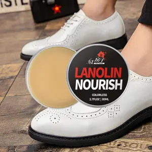 Allwin custom logo private label lanolin oil cream leather care nourish wax polish 50ml 80ml