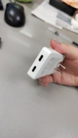 Cargador Adaptador Dual USB C de 65W PD con Carga Rápida para Móviles y Adaptador para Portátiles USB C de Todas las Marcas
